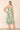 Love Sunshine Green Palm Leaf Print Strap Midi Dress CM-158