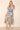 Love Sunshine Blue Pattern Printed V Neck Midi Dress FL-507
