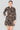 Love Sunshine Brown Geo Print Smock Mini Shirt Dress Brunch Dress Casual Dress DB Dress with Pockets Everyday Dress Long Sleeve Dress LS-2313