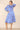 Love Sunshine Blue Retro Printed Satin Midi Skater Dress LS-2254