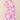 Love Sunshine Pink Allover Print V Neck Maxi Dress DB LS-2255