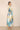 Love Sunshine Green Tie Dye Print Pleated Skirt High Neck Maxi Dress LS-9099LL