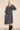 Love Sunshine Navy Swirl Print V Neck Oversized Draped Curve Midi Dress Curve LS-2249