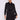 Love Sunshine Black Belted Layer Satin Mini Shirt Dress Brunch Dress Casual Dress Dress with Pockets Everyday Dress Long Sleeve Dress LS-5026 Workwear Dress