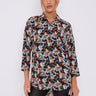 Love Sunshine Black Floral Print Oversized Shirt LS-5003