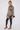 Love Sunshine Black and Beige Paisley Print Satin Long Shirt LS-5002