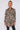 Love Sunshine Black and Beige Paisley Print Satin Long Shirt LS-5002