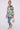Love Sunshine Green Tie Dye Stripe Print Satin Oversized Shirt LS-5003