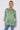 Love Sunshine Green Tie Dye Print Satin Oversized Shirt LS-5003