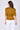 Olive satin tie front short sleeve top back view