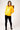 Love Sunshine Wet Look Padded Jacket with Faux Fur Hood in Shiny Mustard LS-6042