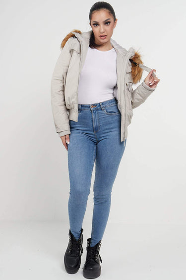 Love Sunshine Grey Bomber Para Jacket LS-2009