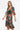 Love Sunshine Green Floral Printed Satin Wrapped Midi Dress LS-2228