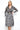 Love Sunshine Gold and Black Printed Wrap Belted Shirt Dress LS-2262