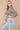 Love Sunshine Brown Geometric Print Shirred Waist Cropped Top Brunch Casual Everyday Garden Party LS-9088 Workwear