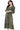 Love Sunshine Olive Leopard Printed V Neck Satin Midaxi Dress LS-2247