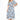 Love Sunshine Blue Camelflage Printed Frilled Detail Midi Dress LS-2235